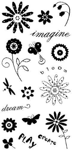 Inkadinkado Clear Stamps, Garden Words