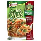 Knorr Sides Plus Veggies, Teriyaki Noodles with Asian Style Vegetables, 5.4-Ounce Pouches (Pack of 12)