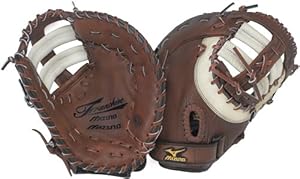 Mizuno Franchise GXF92 Baseball Firstbase Mitt, Brown , 12.50-Inch, Right Handed Throw