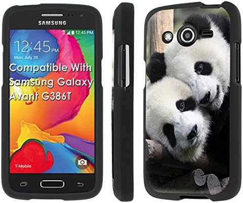 Samsung Galaxy Avant G386T Case, [NakedShield] [Black] Total Armor Protection Case - [Panda] for Samsung Galaxy Avant G386T