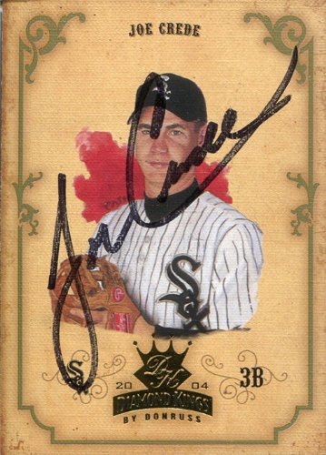 Joe Crede Autographed/Hand Signed 2004 Donruss Diamond Kings Baseball Card