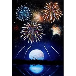 NEW Disney Epcot Signed Matted Litho Larry Dotson 2008