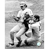 Photo File New York Yankees Thurman Munson Play At The Plate Framed Photo (8x10)