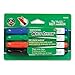 Dixon Dry Erase Marke - Marker Point Style: Chisel - Ink Color: Black, Red, Blue, Green - 4 / Set