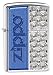 Zippo Half Logo Lighter, High Polish Chrome