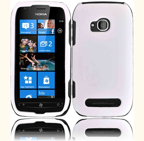 White Hard Case Cover for Nokia Lumia 710 White Hard Case Cover for Nokia Lumia 710