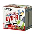 TDK DVD-R�^��p 1-16�{���Ή� 50������ �L���[�u�P�[�X�^�C�v �z���C�g���C�h�v�����^�u�� ���{���f�B�X�N [DVD-R120PWDX50CT] TDK