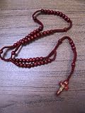 Maroon Wooden Rosary