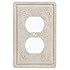 Amertac 8347D 1 Duplex Faux Stone Wallplate, Cortina