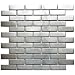Stainless Steel Tiles Earthworks Metal Mosaic Series Brick Mosaic