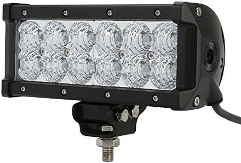 7.5" 36W led light bar 3600lm DC 9-40V 12pcs 3w Cree chips flood beam 60 degree for Off-road vehicle car SUV truck Pickup offroad Ford F150