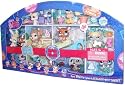Littlest Pet Shop Exclusive 12 Pack Pets Set - Pets From Around the World with Siamese Cat (#1116) from China, Seahorse (#1115) from Jamaica, Lion (#1112) from Africa, Walrus (#1119) from Iceland, Jack Russel Terrier (#1110) and Horse (#1114) from New York USA, Hermit Crab (#1109) from Hawaii USA, Kangaroo (#1111) from Australia, Green Dove Pigeon (#1113) from Italy, St. Bernard Puppy (#1118) and Bunny Rabbit (#1117) from Switzerland, and Beaver (#1108) from Canada Plus Lots of Accessories