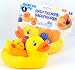 4er Set Badeenten in SB Verpackunggro�e Ente mit drei K�kenFarben: gelb lila orangeneu original 
verpackt