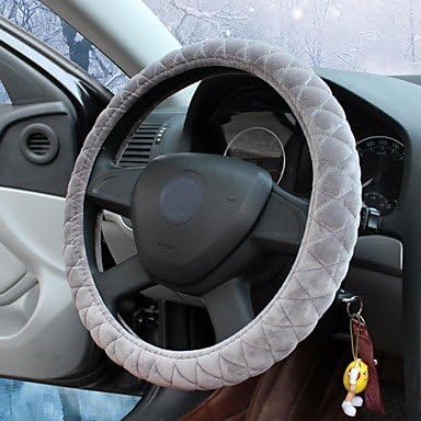 YF Super Soft Crystal Velvet Steering Wheel Covers 9 Color for Choose 38cm , Gold