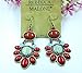 CA Mode Women's Earrings Jewellery Ruby Flower Bohemian Dangle