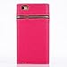 iPhone 6 Plus Case,6 Plus Case,$Uncle.Y PU Leather Wallet Flip Case Pure Back Zipper Magnet Button with Lanyard for iPhone 6 Plus Case Rose Red