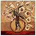 (13x13) Shelly Bartek White Autumn Lilies Art Print Poster