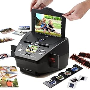 3-in-1 Digital Photo Negative Films Slides Scanner with built-in 2.4 LCD Screen by 