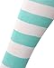 ZANZEA Womens Over Knee Thigh High Socks Long Striped Stocking Blue One Size
