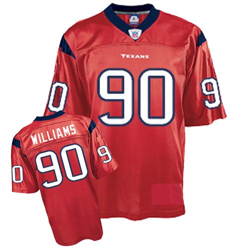 Houston Texans 90 Mario Williams Red Jerseys Authentic Football Jersey Size 48-56 (Please Select the Size When You Order, Can Do Drop Shipping)