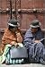 photo poster Elderly women in traditional dress at gate of Basilica de San Francisco, Plaza de Sa...