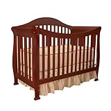 Athena Allie Convertible Crib - Cherry (Cherry) (58"W x 48"H x 30"D)