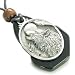 Magic Howling Wolf Head Unique Black Onyx Gemstone Spiritual Protection Amulet Pendant Necklace