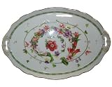 Versace by Rosenthal Flower Fantasy 17-1/4-Inch Oval/Fish Serving Platter