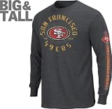 San Francisco 49ers Charcoal Gridiron Tough III Long Sleeve Shirt (5X)