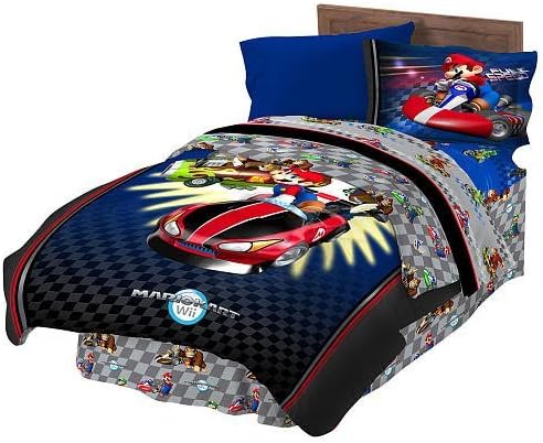 Super Mario "Full Speed" Twin Comforter Set