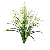24" REALISTIC SILK DANCING ORCHID GRASS FLOWER BUSH CREAM 070