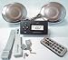 GSI Deluxe MP3/Radio/Speaker/Amplifier Package for Motorcycle/Motorbike/Scooter - Includes Pair of 3