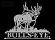 Bulls-Eye Upstream Images Silver Vinyl Wildlife Car Truck Window Decal Sticker