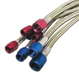 Nitrous Express 10124 SHO (Super High Output) Hose with 2 ft. D-4 Hose with -3 AN Hose End and -4 AN Hose End
