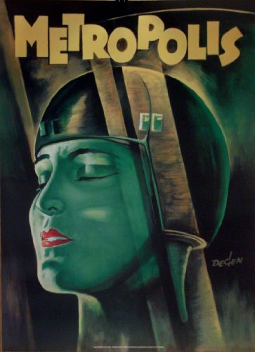 Metropolis 27x38 Fritz Lang Degen Movie Poster Art Deco