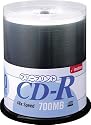 イメーション CD-R 700MB 2-48倍速 プリンタブル 100枚スピンドル CDR80ZPWRX10SP