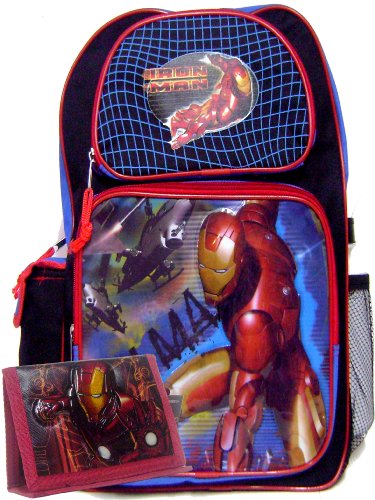 Iron Man Backpack & Tri-fold Wallet