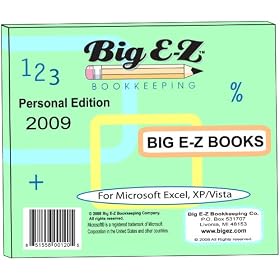 Big E-Z Books - Personal Edition 2009 by Big E-Z Bookkeeping Co.