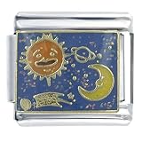 Outer Space Italian Charms Bracelet Link