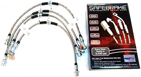 SAFEBRAKE TOY-40 Teflon Brake Line / Hose Steel Braided Toyota Starlet Ep71 Ep82 Ep91