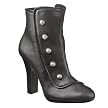 Women's Xhilaration® Kalliope Button Ankle Boots - Black