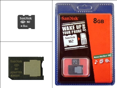 8GB Memory Card for Sony PSP Memory Stick Micro M2 incl. Pro Duo adapter