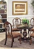 Set of 2 Dining Chairs Walnut Finish