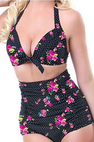 Agatha Garcia Women's Summer Wear Retro High-waisted Bikini Beach Swimwear