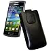 Suncase Ledertasche f�r Samsung S8600 Wave 3 schwarz