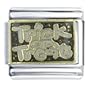 Trick Or Treat Italian Charms Bracelet Link