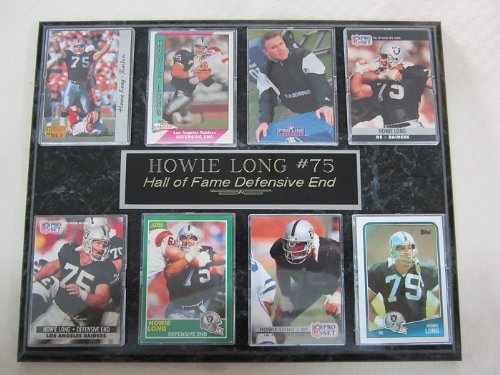 Los Angeles Raiders Howie Long 8 Card Plaque