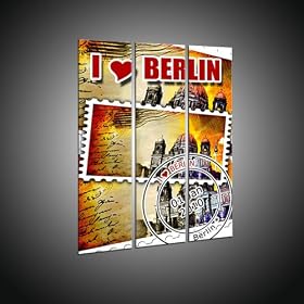 Grand art de Berlin Automobile 3part in 70x90 cm