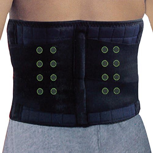 Magnetic Hot &amp; Cold Therapy Lumbar Back Support With 16 Magnets And Gel Pack