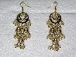 Lac Earrings-2 Antique Wine Silver Finish Dangling Earrings (Brand New) Free Shipping